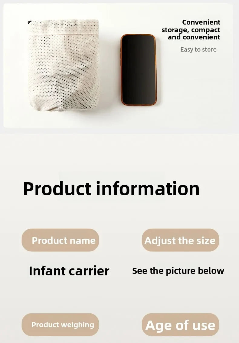 Porte-bébé à enfiler portable pour nouveau-né