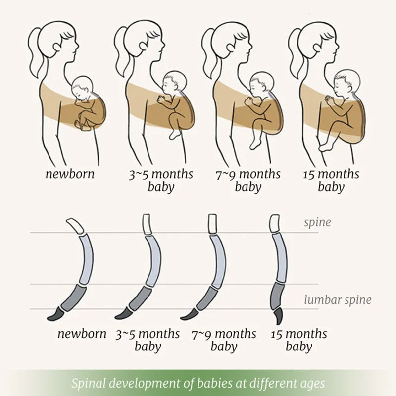 Porte-bébé sans nœud en coton doux 0-36 mois