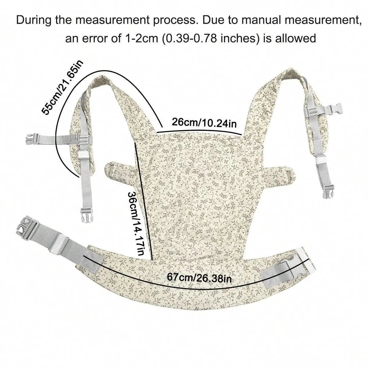 Porte-bébé 4-en-1 ventral et dorsal 4 saisons