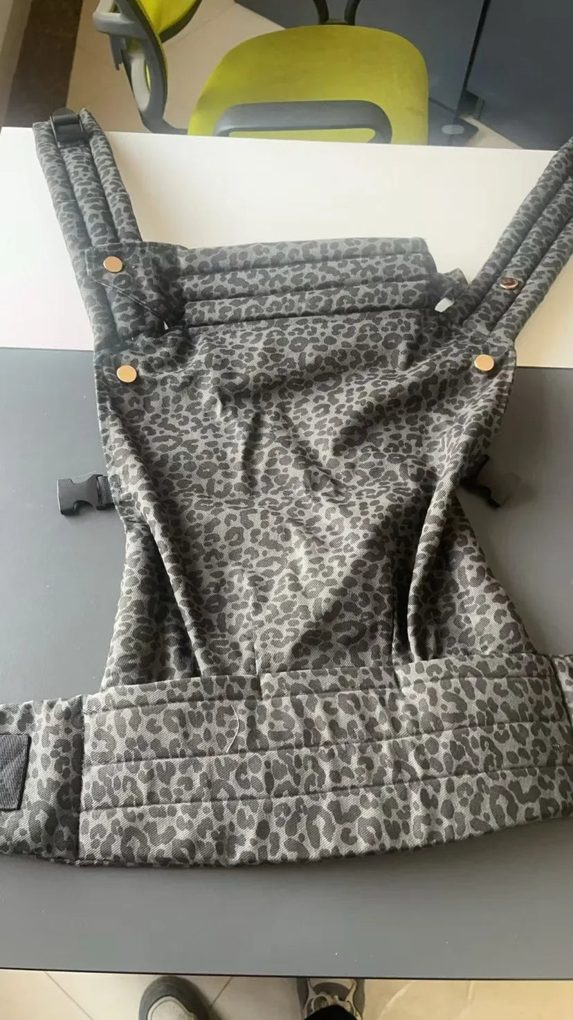 Porte-bébé pied-de-poule & léopard tendance