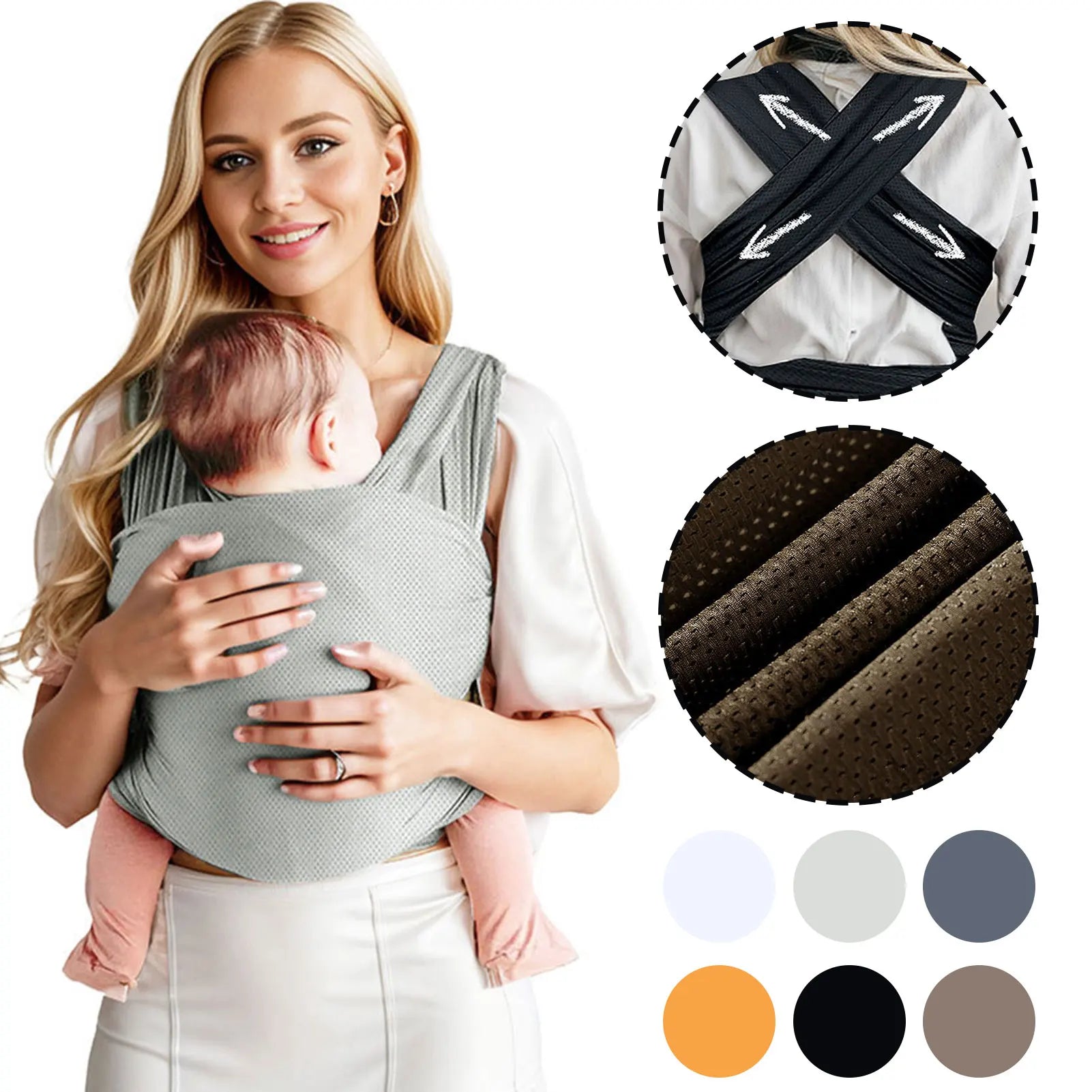 Porte-bébé écharpe de portage extensible