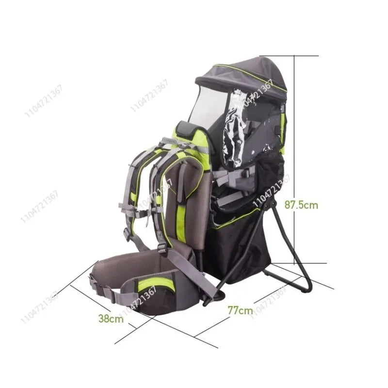 Sac à dos porte-bébé pliable pour voyage porté dans le dos