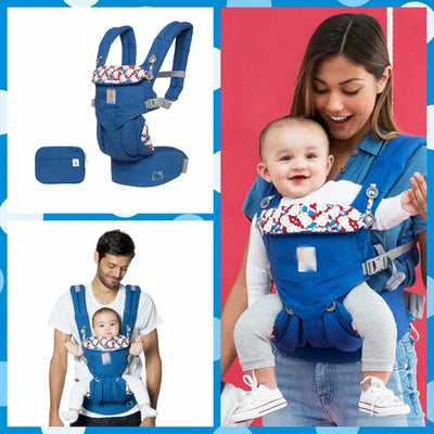 Porte-bébé ergo 360 en mesh respirant d'été