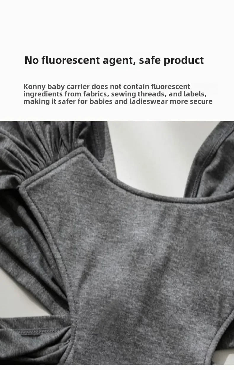 Porte-bébé à assise pliable forme X ergonomique