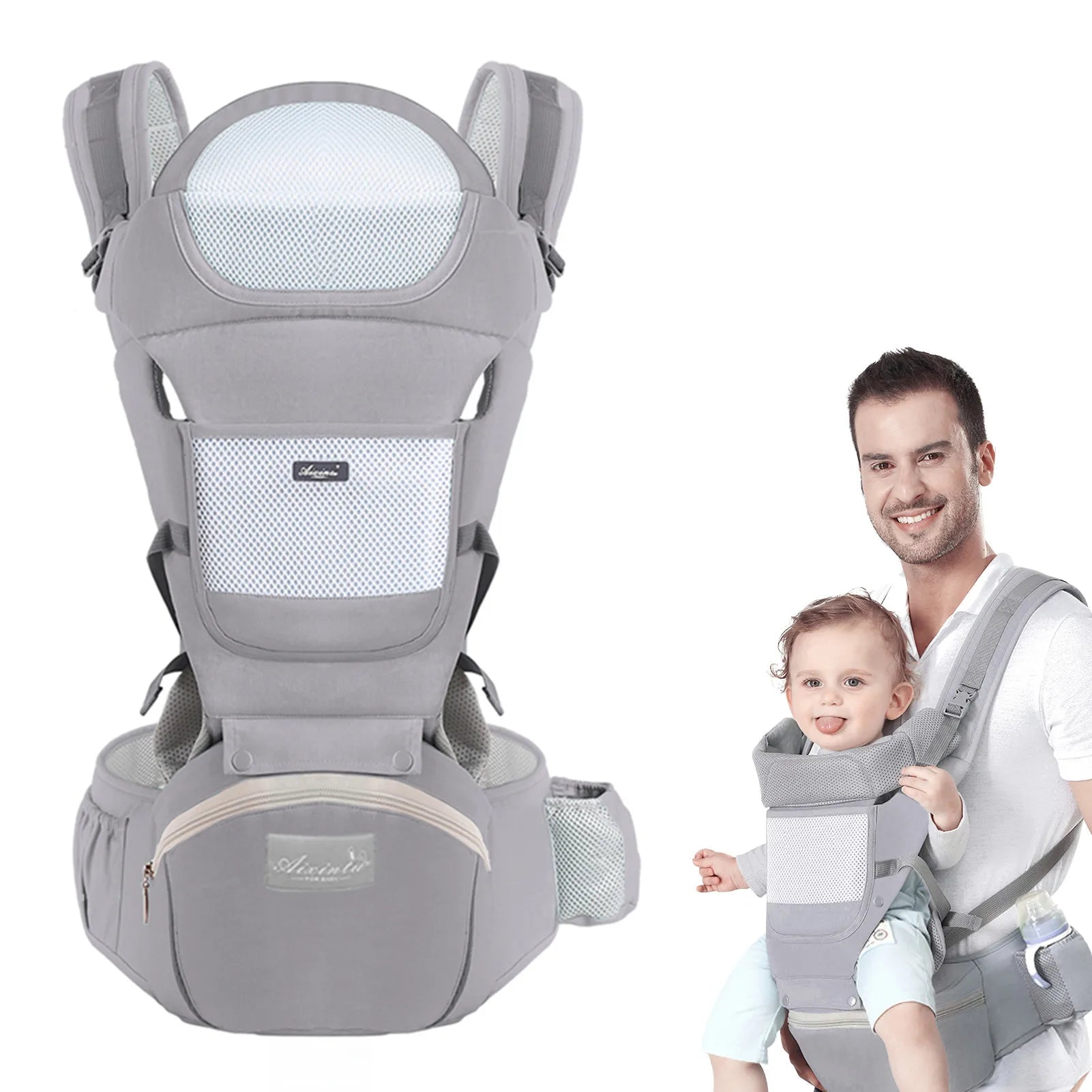 Porte-bébé ceinture tabouret multifonction porté en ventral