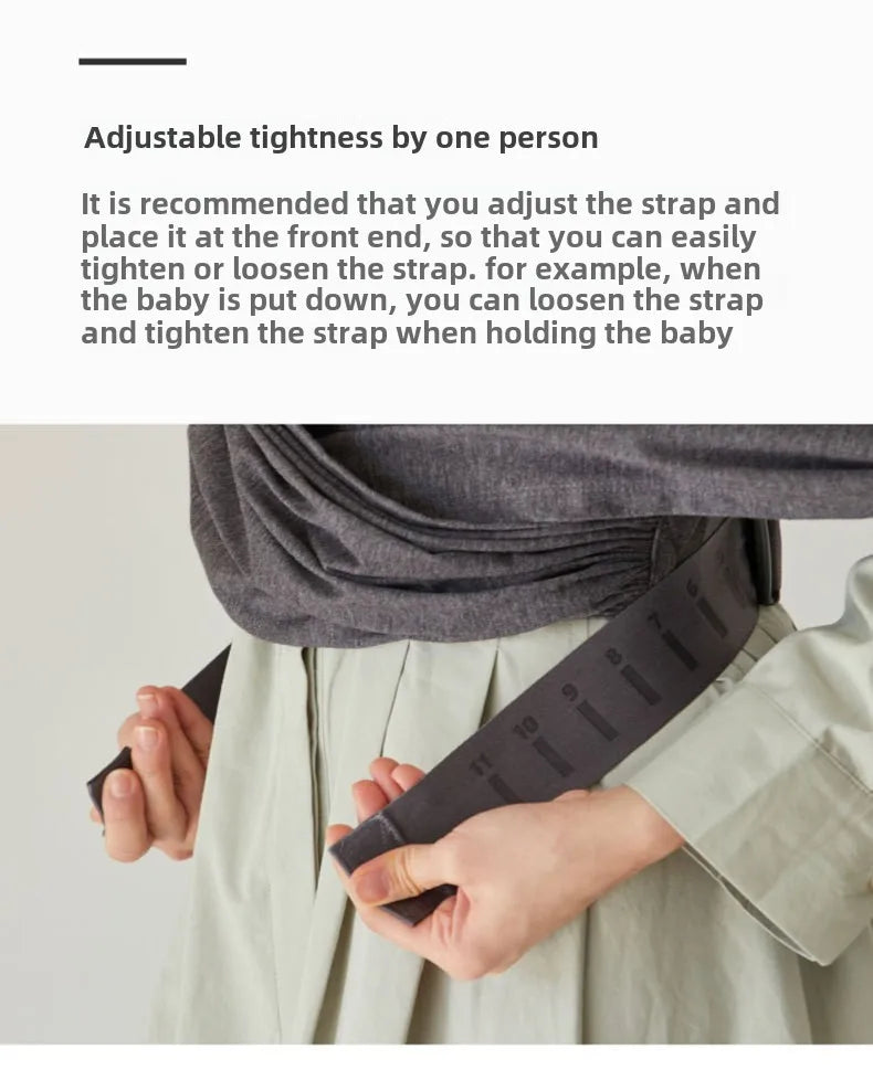 Porte-bébé à assise pliable forme X ergonomique