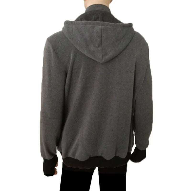 Sweat porte-bébé homme à capuche veste kangourou