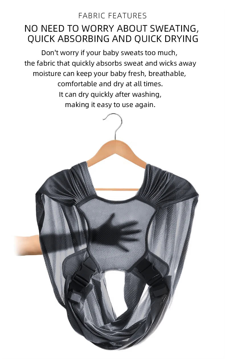 Porte-bébé pour maman en coton et mesh
