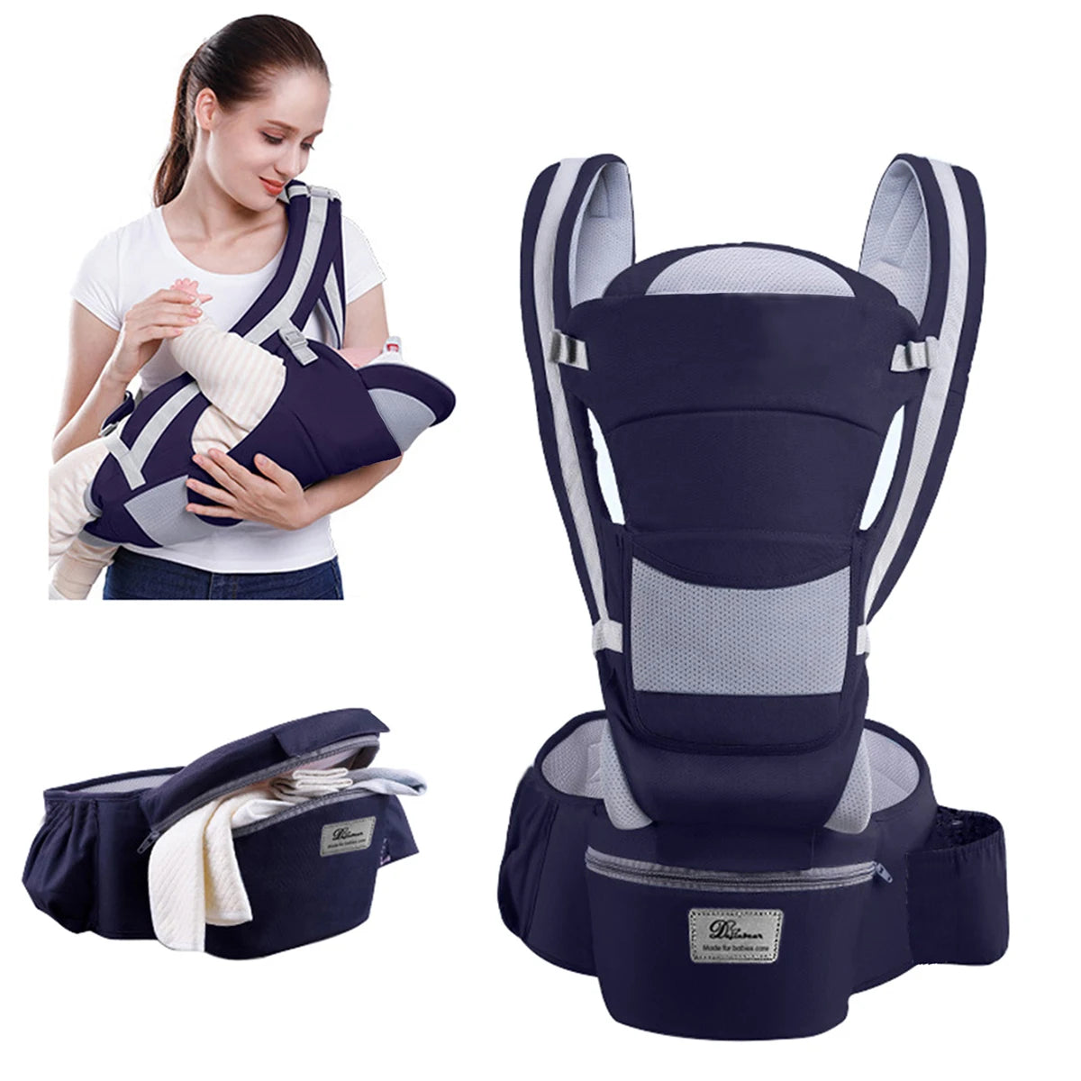 Porte-bébé à assise dès 3 mois face au monde
