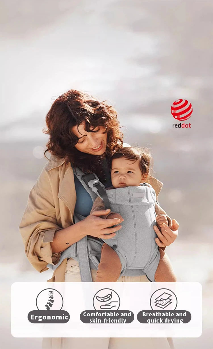 Porte-bébé ergonomique et physiologique 3-en-1