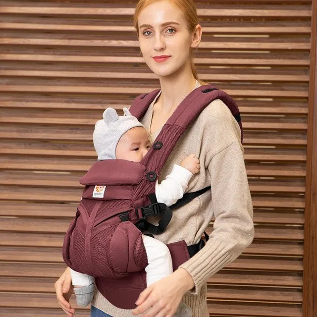 Porte-bébé ergo 360 en mesh respirant d'été