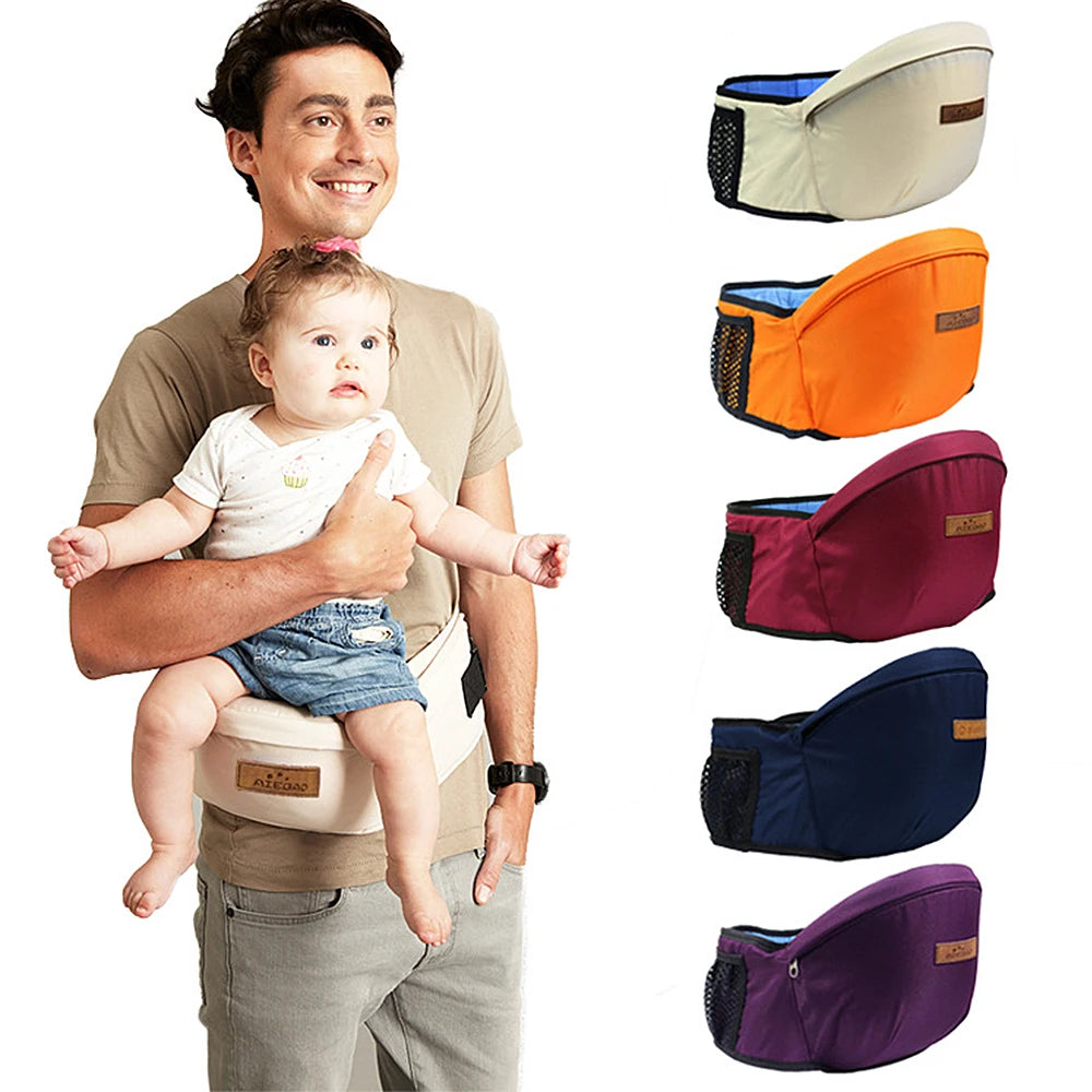 Ceinture porte-bébé à siège de hanche portée sur la hanche