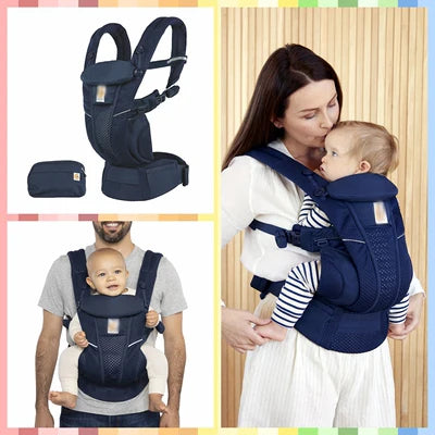 Porte-bébé ergo 360 en mesh respirant d'été