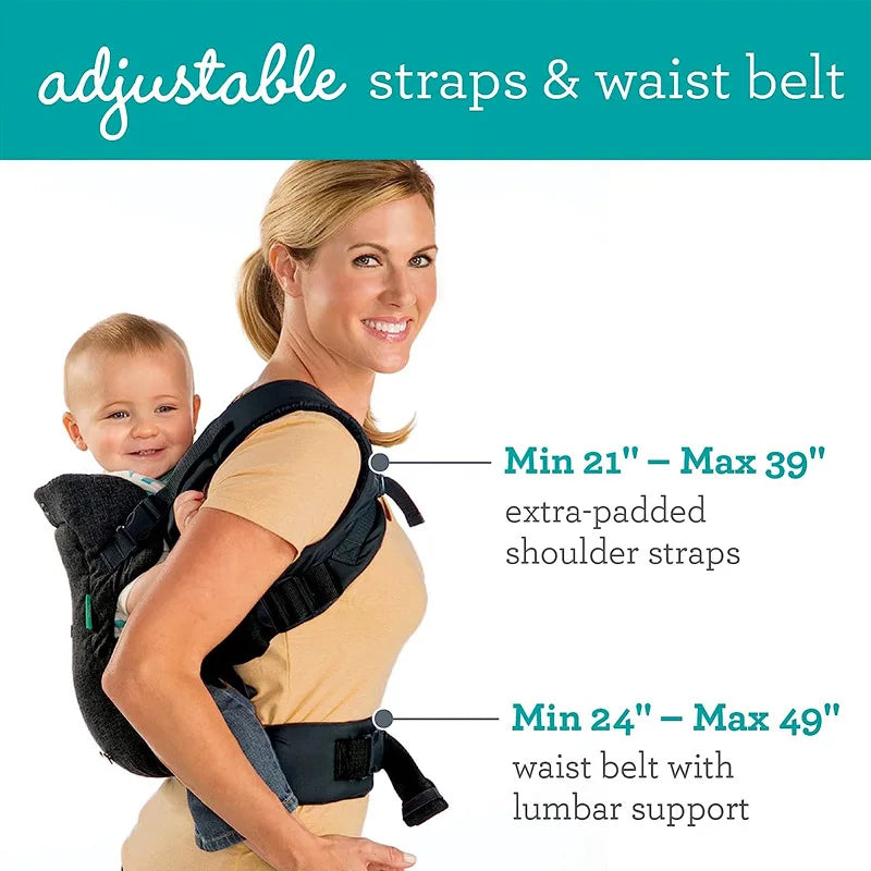 Porte-bébé multiposition sur le côté en mesh aéré
