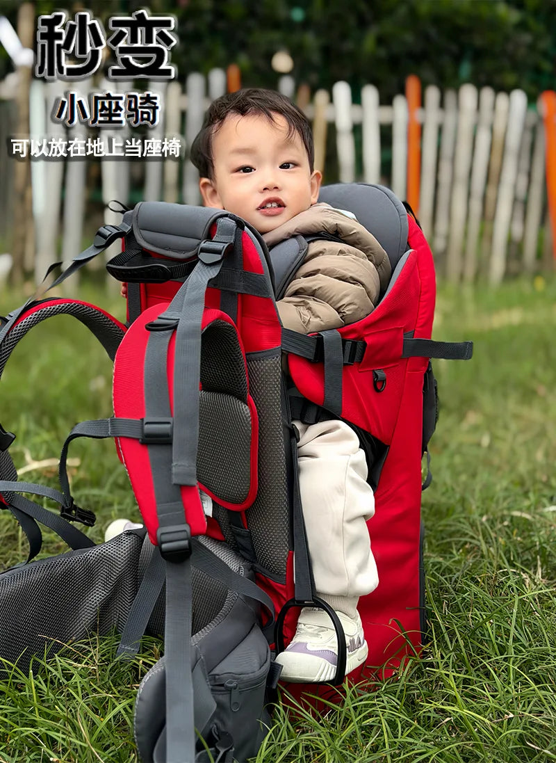 Porte-bébé de randonnée à armature dorsale