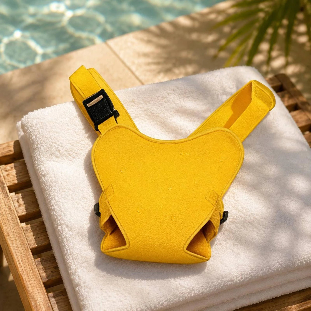 Porte-bébé de piscine en néoprène porté dans l'eau avec bébé