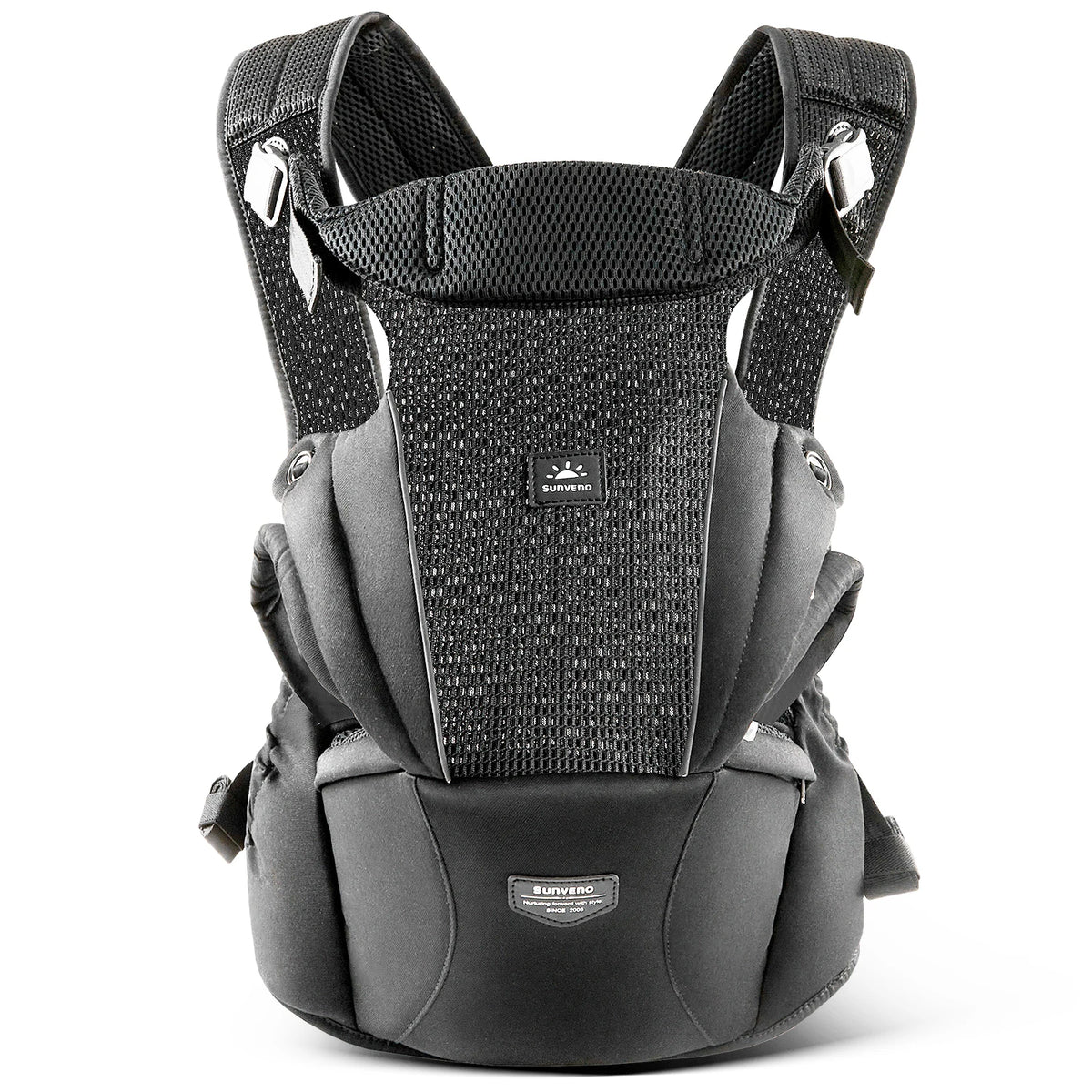 Porte-bébé sécurisé 4-24 mois en mesh aéré porté en ventral