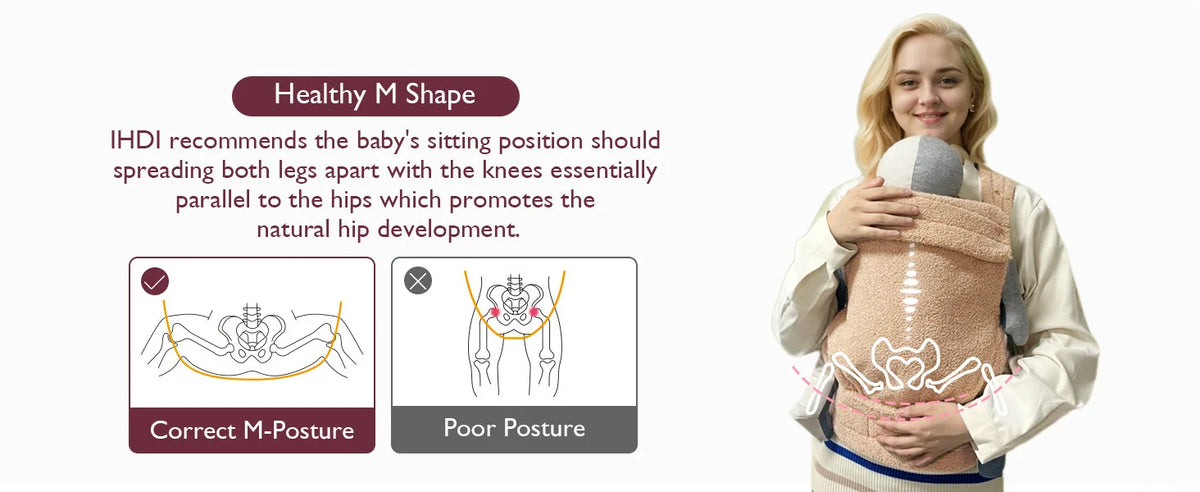 Porte-bébé ventral et dorsal kaki 0-36 mois – vue 7 – Calymum